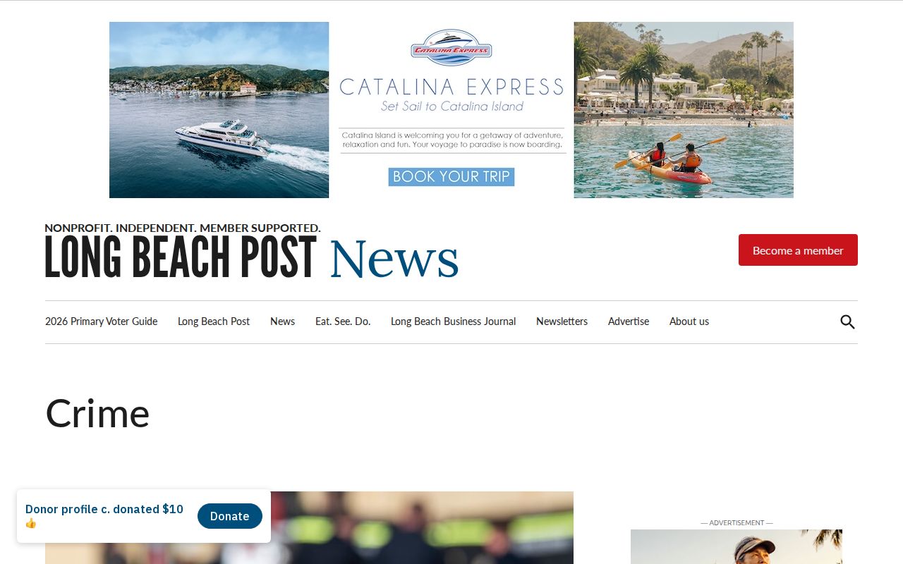 Long Beach crime and arrest records coverage page